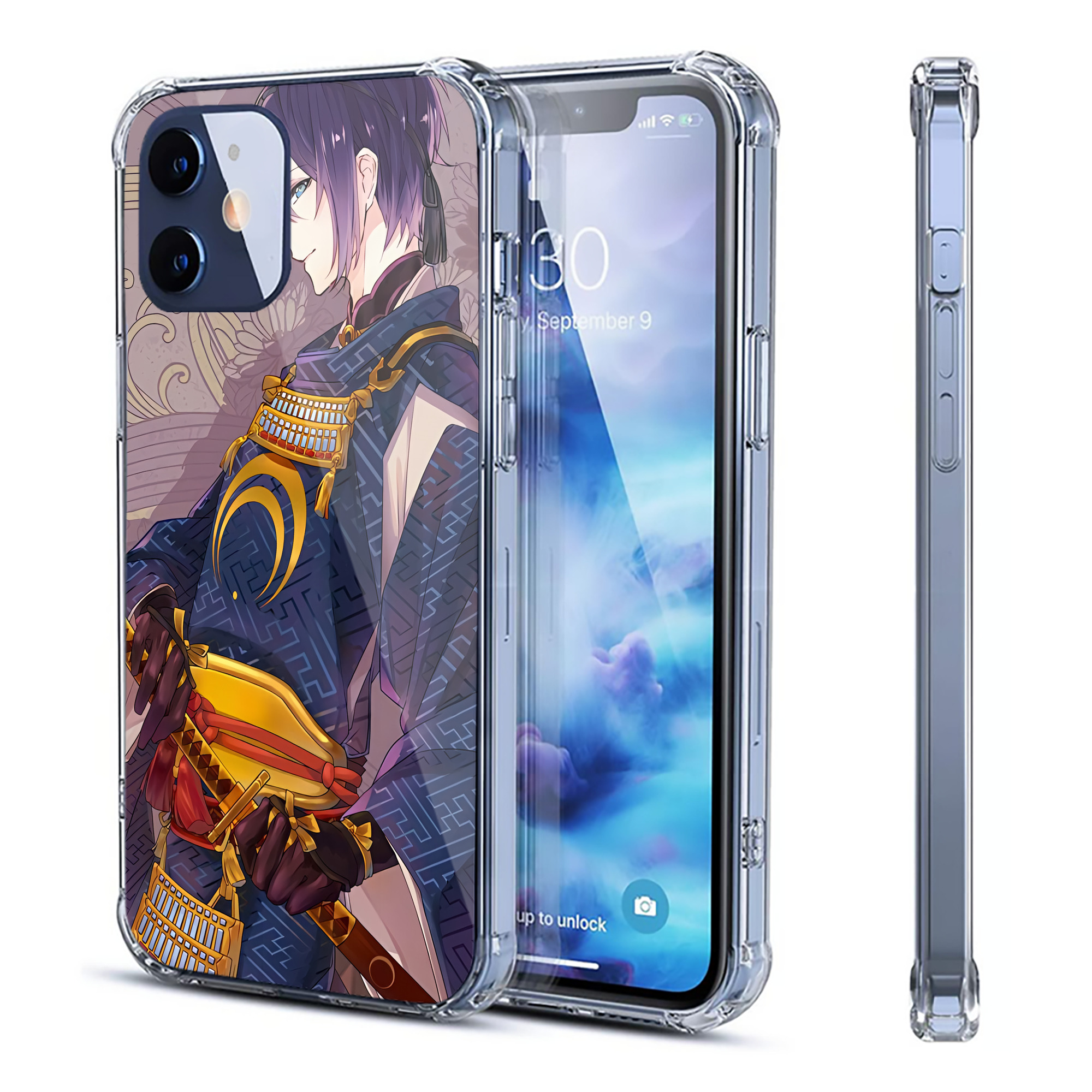 （画像用） 刀剣乱舞 Touken Ranbu 【iPhone 12シリーズ対応】透明スマホケース（クリアソフトケース）